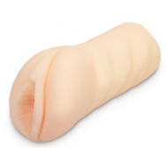 Нежный реалистичный мастурбатор-вагина с рельефной поверхностью