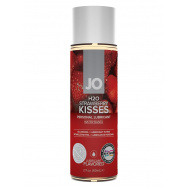 Лубрикант на водной основе с ароматом клубники JO Flavored Strawberry Kiss - 60 мл.