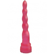 Розовый гелевый плаг для массажа простаты - 17,5 см.