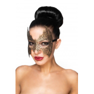 Золотистая карнавальная маска  Алиот