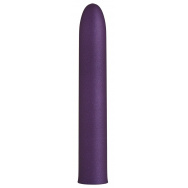Фиолетовый гладкий вибратор Rocket Man - 14 см.