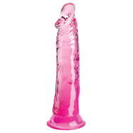 Розовый фаллоимитатор на присоске 8’’ Cock - 21,8 см.