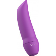 Фиолетовая вибропуля Bmine Basic Curve - 7,6 см.