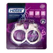 Серебристые металлические наручники Hotex