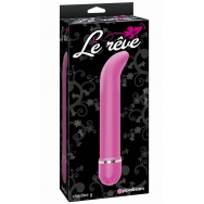 Розовый вибростимулятор Le Reve Slimline G - 21,6 см.