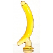 Жёлтый стимулятор-банан из стекла