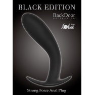 Чёрная анальная пробка Strong Force Anal Plug - 13,5 см.