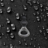 Чёрная анальная елочка Jolie Platinum Plug Small из силикона - 9,9 см.