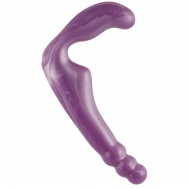 Безремневой фиолетовый страпон из силикона THE GAL PAL