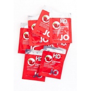 Упаковка пробников съедобного лубриканта  JO H2O Lubricant Strawberry Kiss