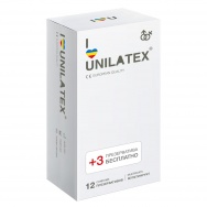 Разноцветные ароматизированные Unilatex Multifruit  - 12 шт. + 3 шт. в подарок