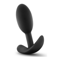 Черный анальный стимулятор Vibra Slim Plug Small - 8,8 см.