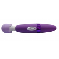Фиолетовый перезаряжаемый вибратор Bliss - 25 см.