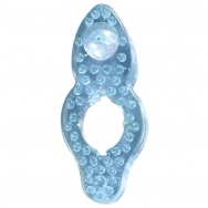 Голубое эрекционное кольцо Silicone Love Ring