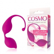 Розовые фигурные вагинальные шарики Cosmo
