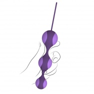 Фиолетовые вагинальные шарики трио STELLA III