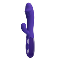 Фиолетовый вибратор-кролик Snappy-Yourth - 19 см.