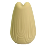 Желтый перезаряжаемый вибратор Vase - 7,4 см.