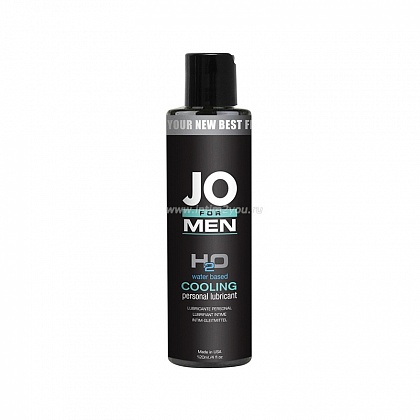 Мужской охлаждающий любрикант на водной основе JO for Men H2o Cooling - 120 мл.