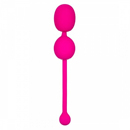 Розовые вагинальные шарики с вибрацией Rechargeable Dual Kegel
