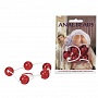 Красная анальная цепочка с пятью звеньями Anal Beads