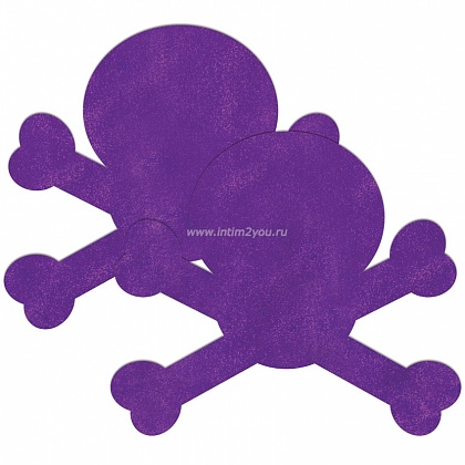 Фиолетовые пестис в форме черепов