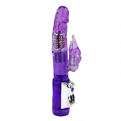 Фиолетовый вибратор Super Sex Rabbit - 26,5 см.