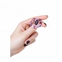 Фиолетовое эрекционное кольцо на пенис с бусинами