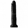 Черный фаллоимитатор-гигант на присоске  13  Cocks - 33 см.