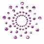 Фиолетовые наклейки на грудь Mimi