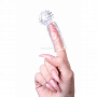 Прозрачная рельефная насадка на палец Ricol - 8 см.