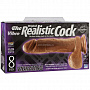 Реалистичный вибратор REALISTIC COCK Brown - 23 см.