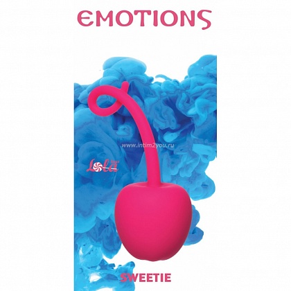 Розовый стимулятор-вишенка со смещенным центром тяжести Emotions Sweetie