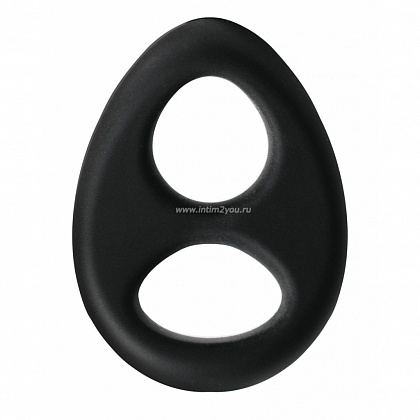 Эрекционное кольцо с двумя отверстиями Renegade Romeo Soft Ring