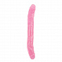 Розовый двусторонний фаллоимитатор 12.8 Inch Dildo - 32,5 см.