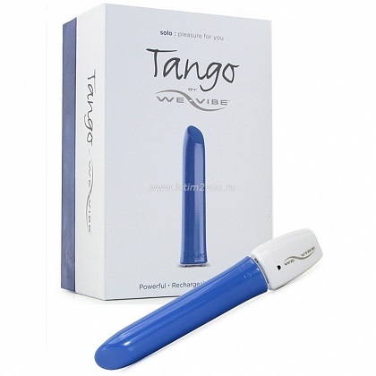 Голубой вибратор Tango Blue USB rechargeable