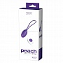 Фиолетовое виброяйцо VeDO Peach с пультом ДУ