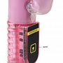 Розовый вибратор Clit Criter Rabit с пультом ДУ - 24,5 см.
