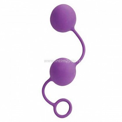 Вагинальные шарики Lia Love Balls фиолетовые