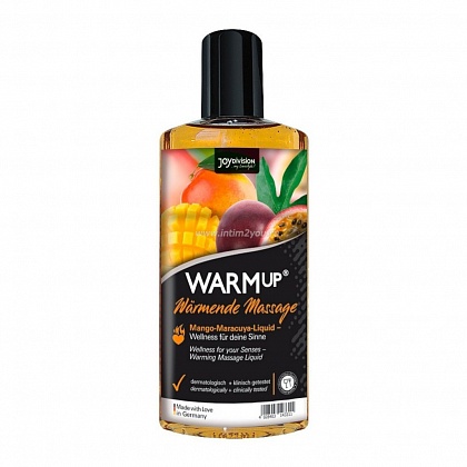 Разогревающий массажный гель Joy Division WARMup с ароматом манго и маракуйи - 150 мл.