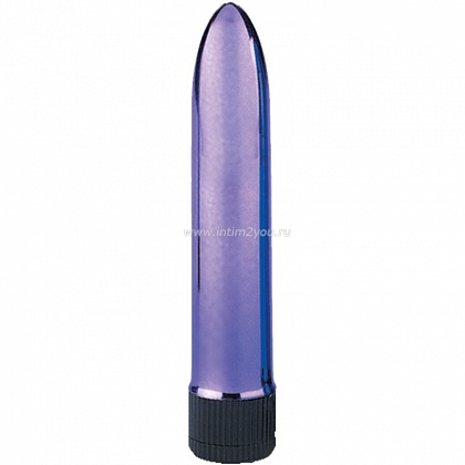Фиолетовый классический вибратор - 12,7 см.