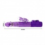 Фиолетовый хай-тек вибратор Mr.Rabbit Up and Down - 24 см.