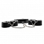 Чёрно-белый двусторонний комплект для бандажа Reversible Collar / Wrist / Ankle Cuffs
