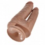 Анально-вагинальный фаллоимитатор-мулат Double Penetrator - 20,9 см.