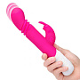 Розовый массажер для G-точки Slim Shaft thrusting G-spot Rabbit - 23 см.