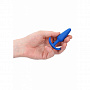 Синяя анальная пробка для ношения Slim Butt Plug - 8,3 см.