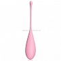 Нежно-розовый вагинальный шарик со шнурком