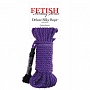 Фиолетовая веревка для фиксации Deluxe Silky Rope - 975 см.