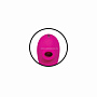 Розовый вибромассажер с клиторальным стимулятором The Note - 16,3 см.