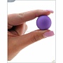 Металлические вагинальные шарики с фиолетовым силиконовым покрытием